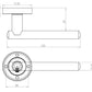 Rosetta Door Handles Satin Chrome JV843SC