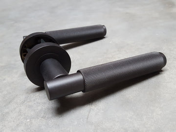 Carlisle Brass Varese Knurled Lever Door Handles, Matt Dark Bronze - EUL050MBRZ