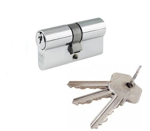 Grandmaster Keyed MASTER KEYED System Euro Profile Double 5 Pin Cylinder - 100mm Polished ...