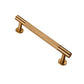 Satin Brass Knurled Cupboard Pull Handles
