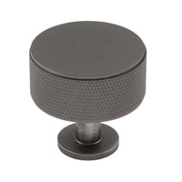 Thumbnail for Anthracite Grey 'Radio' Knurled Cupboard Knob, 35mm - Anthracite Grey - FTD703ANT