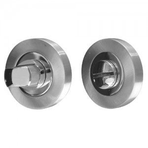 Satin Nickel/Polished Chrome Dual Finish Bathroom Turn and Release JV2666PC