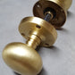 Satin Brass Mushroom Mortice Door Knobs - JV35SB