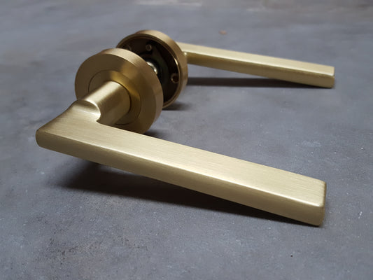 Satin Brass Door Handles