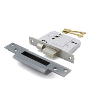 Thumbnail for Matt Grey - 5 Lever Insurance Approved Mortice SASH LOCK - 2.5 Inch or 3 Inch