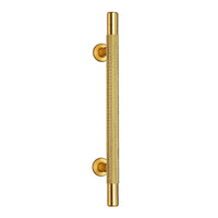 Thumbnail for Knurled Satin Brass T-Bar Drawer/Cabinet Pull Handle - 96mm, 128mm, 192mm Centres