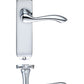 Arundel Lever on Backplate - Chrome, Satin or Brass