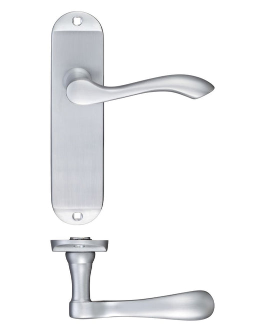 Arundel Lever on Backplate - Chrome, Satin or Brass