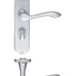 Arundel Lever on Backplate - Chrome, Satin or Brass