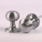 Reeded Beehive Satin Chrome Mortice Door Knobs - More4Doors