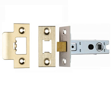 Satin Brass Double Sprung Mortice Latch - Fire Door Approved