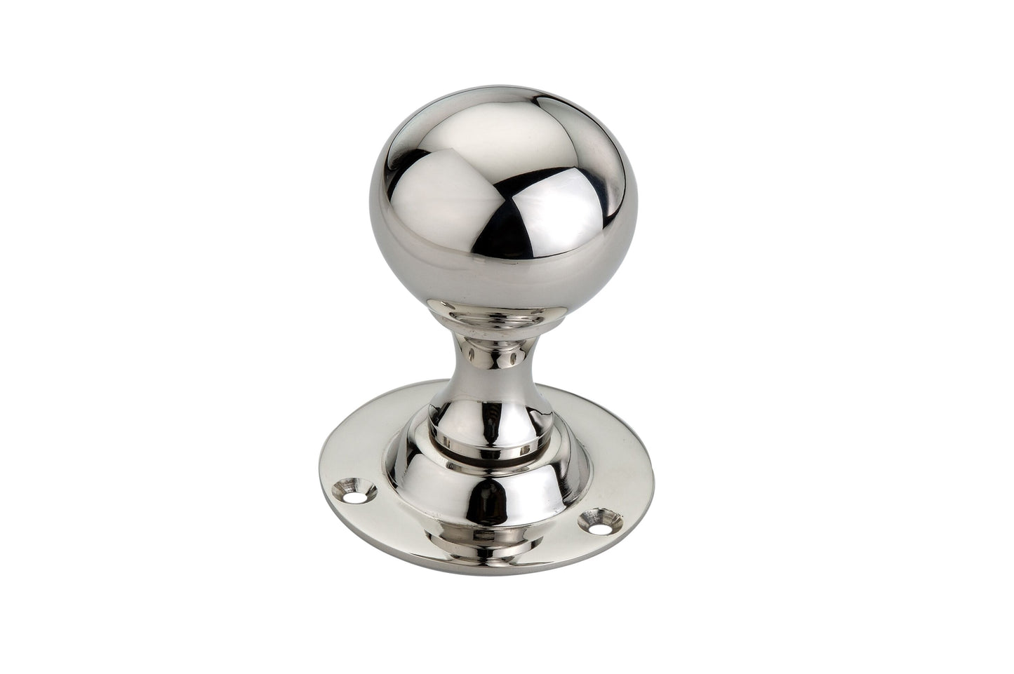 Polished Nickel Ball Shape Mortice Door Knobs - SB2102PNP