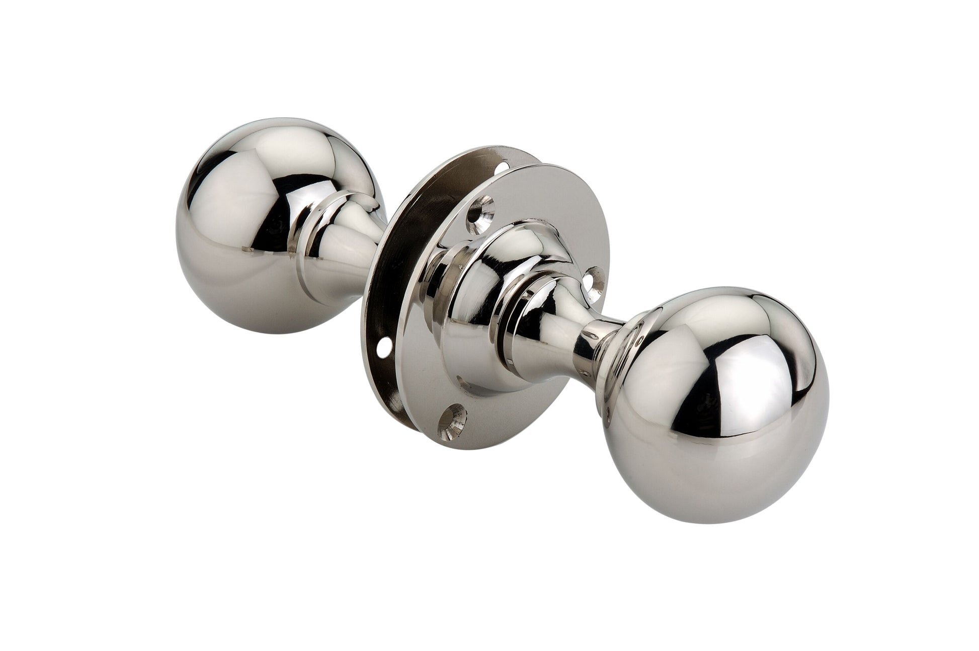 Polished Nickel Ball Shape Mortice Door Knobs - SB2102PNP