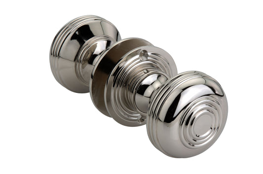 Polished Nickel Large Bloxwich Mortice/Rim Door Knobs, 63mm - SB2104PNP