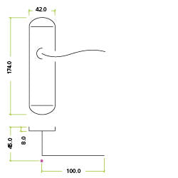 Arundel Lever on Backplate - Chrome, Satin or Brass