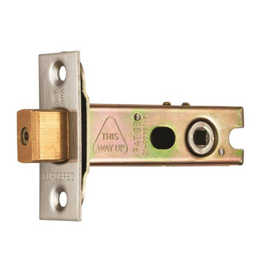 Satin Brass Bathroom Mortice Deadbolt - 2.5, 3, 4 & 5 Inch