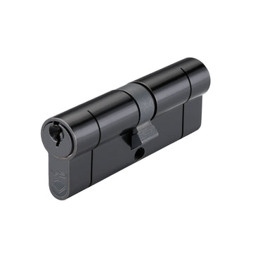 Matt Black Vier Euro Profile 5 Pin Double Cylinder Lock