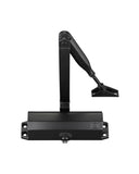 Zoo Hardware - VDC003B Matt Black Size 3 Fixed Power Door Closer Black Arm and body (P.A Braket Inc) - Overhead Door Closer