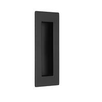 Matt Black Pocket/Sliding Door Rectangular Flush Pull Handle - 120mm x 50mm
