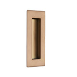 Copper Pocket/Sliding Door Rectangular Flush Pull Handle - 120mm x 50mm