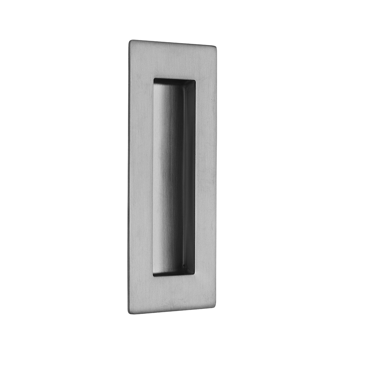 Satin Stainless Steel Pocket/Sliding Door Rectangular Flush Pull Handle - 120mm x 50mm