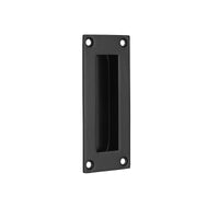 Matt Black Pocket/Sliding Door Rectangular Flush Pull Handle - 102mm x 45mm