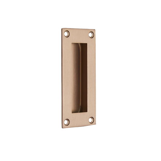 Copper flush door handle