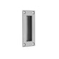 Stainless Steel Pocket/Sliding Door Rectangular Flush Pull Handle - 102mm x 45mm
