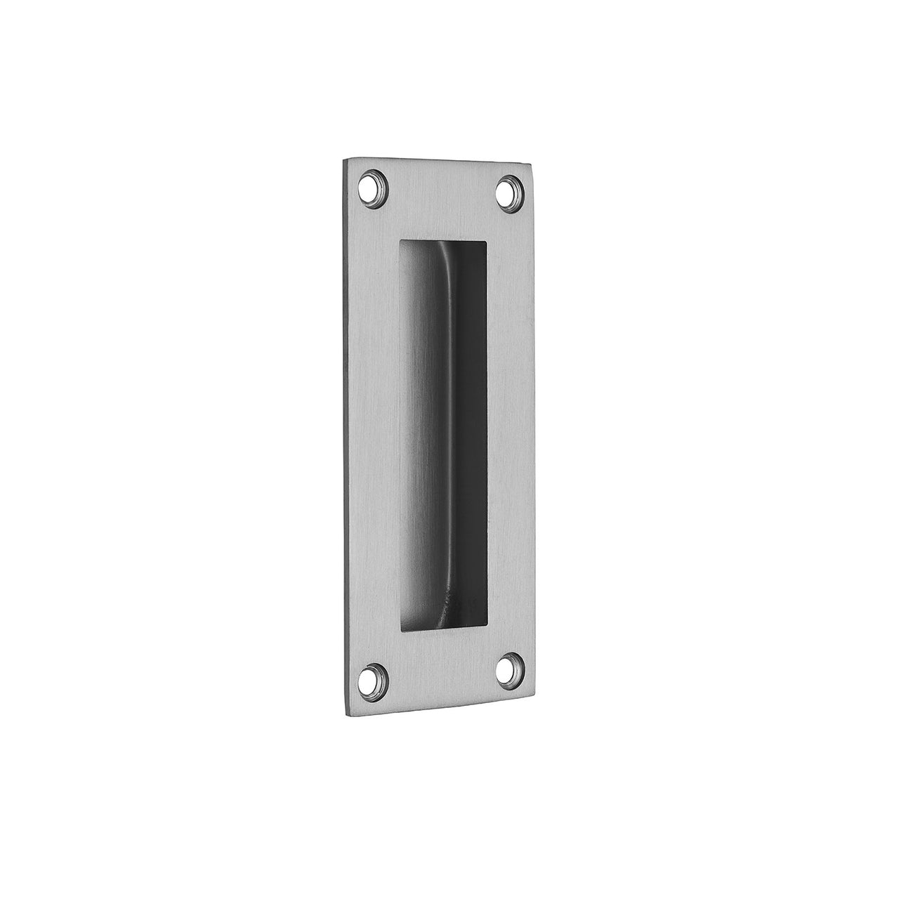Stainless Steel Pocket/Sliding Door Rectangular Flush Pull Handle - 102mm x 45mm