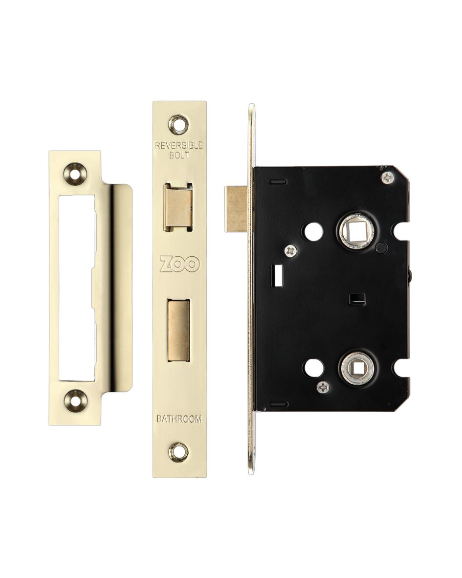 64mm Bathroom Lock Electro Brass 44mm Backset