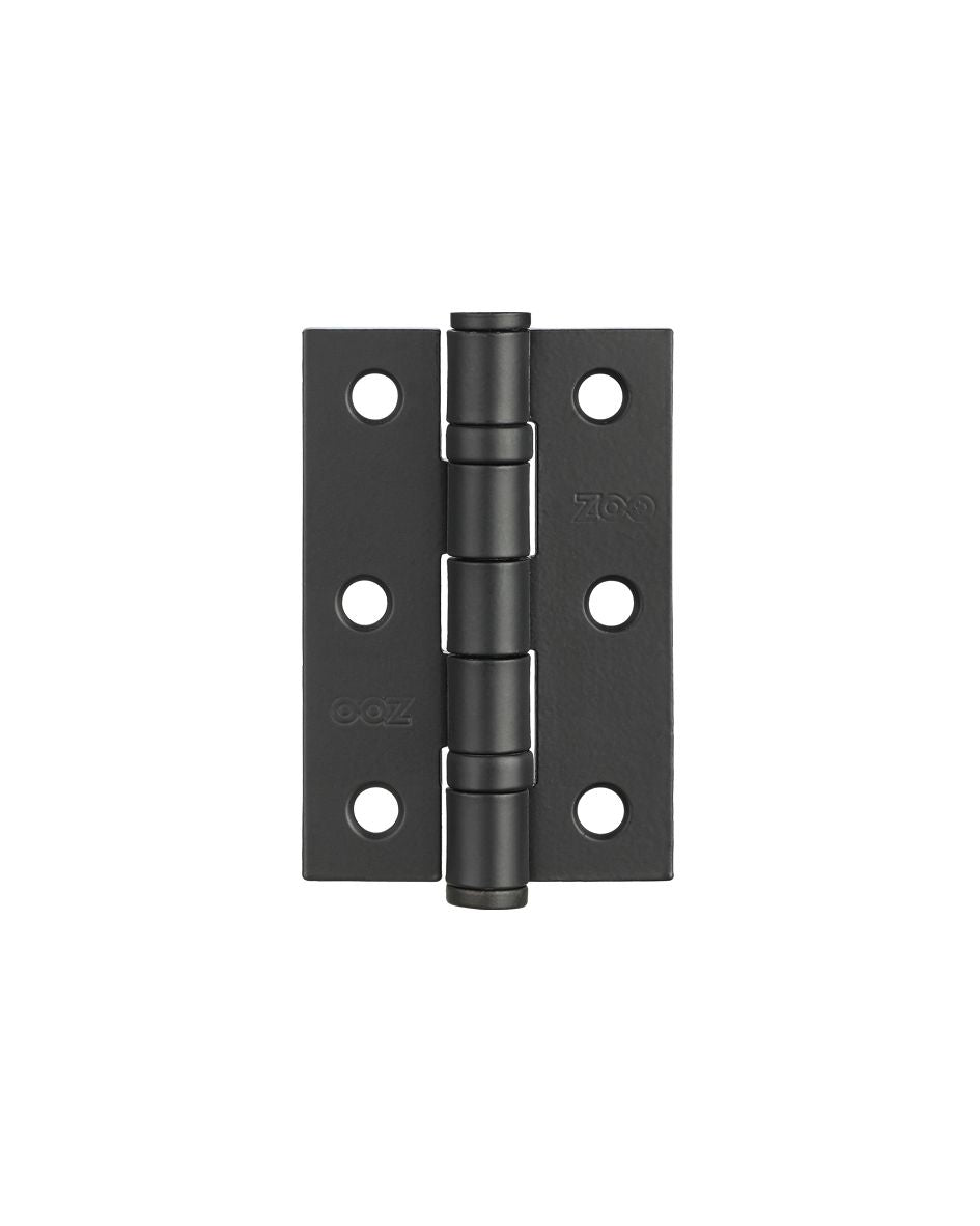 Zoo Hardware, ZHS32PCB 3 Inch Ball Bearing Hinges - Matt Black