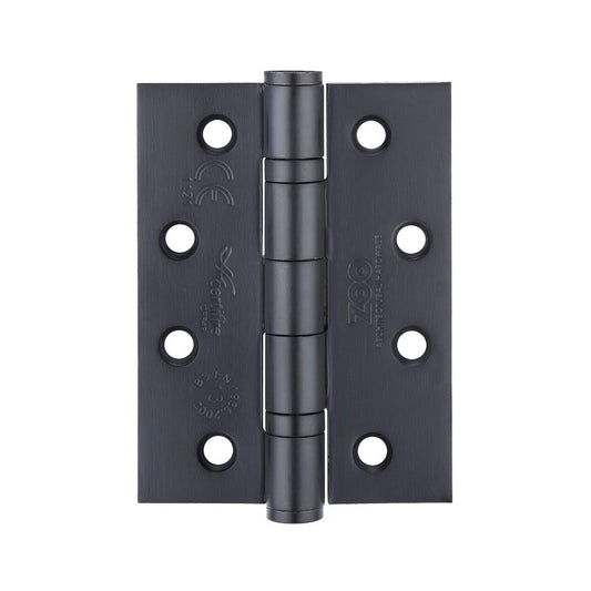 Zoo Hardware 4 Inch Matt Black Ball Bearing Grade 13 Hinges - ZHSS243PCB