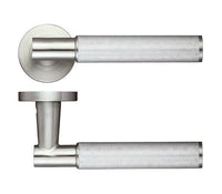 Thumbnail for Knurled Door Handles - Zoo Hardware ZPS120SS Athena