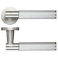 Satin Stainless Steel Knurled Door Handles - Exclusive Design
